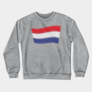 Flag Of The Netherlands / Tricolor (Scribble) Crewneck Sweatshirt